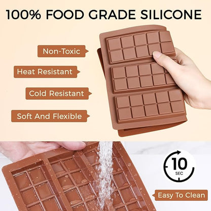 Dubai Chocolate Bar Mold - Premium Non-Stick Silicone Mold